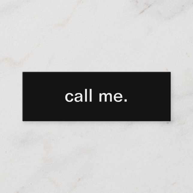 D'appel Carte de visite appelant (Devant)