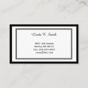 D'appel Carte de visite classique bordée