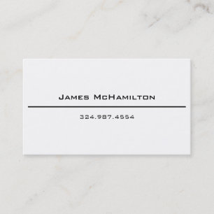 D'appel Carte de visite de nom et de nombre - simple
