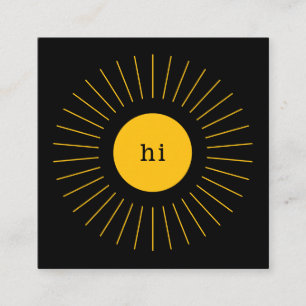 D'appel Carte de visite de rencontres Graphic Sun Hello