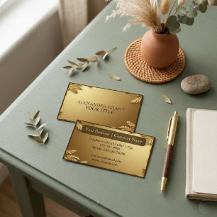D'appel Carte de visite luxe moderne minimaliste en feuill