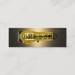 D'appel Carte de visite miniature Golden Hair Clipper Barb