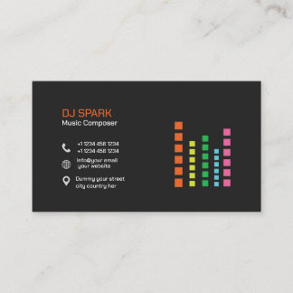D'appel Carte de visite pour DJ Business