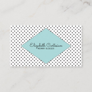 D'appel Carte de visite Turquoise Modern Stars