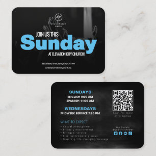 D'appel Carte d'invitation de l'église Rejoignez-Nous Modè