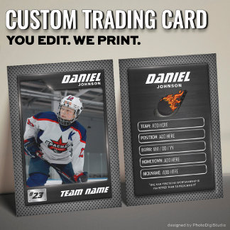 D'appel Carte graphique de hockey sur glace, carte de joue