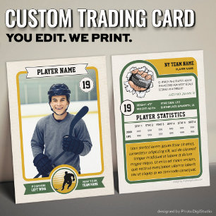 D'appel Carte Hockey Personnalisée, Carte Joueur Vintage