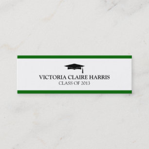 D'appel Carte nominative verte de casquette d'obtention du
