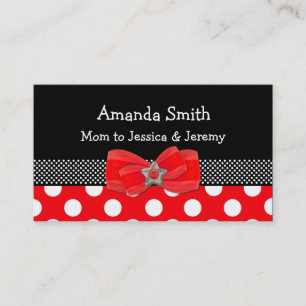 D'appel Carte rouge, blanche, et noire de maman de point