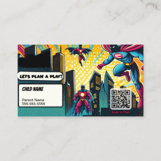 D'appel Carte Super Hero Plan-a-Play