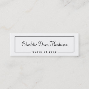 D'appel Classe de frontière de carte nominative de