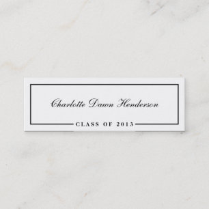 D'appel Classe de frontière de carte nominative de