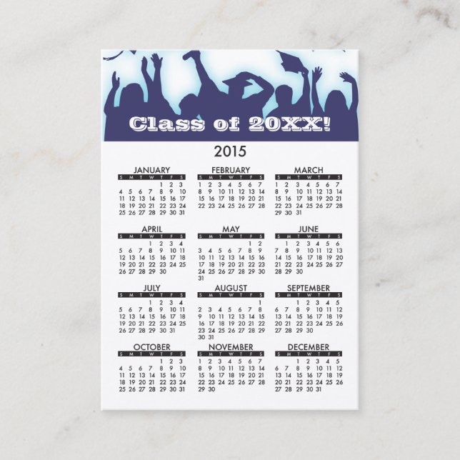 D'appel Éducation en ligne de calendrier de carte de (Devant)