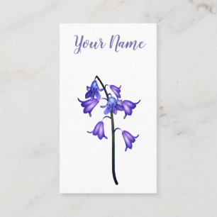 D'appel Fleur pourpre. Carte de contact