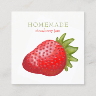 D'appel Lovely Realiste Carte de visite Graphic Strawberry