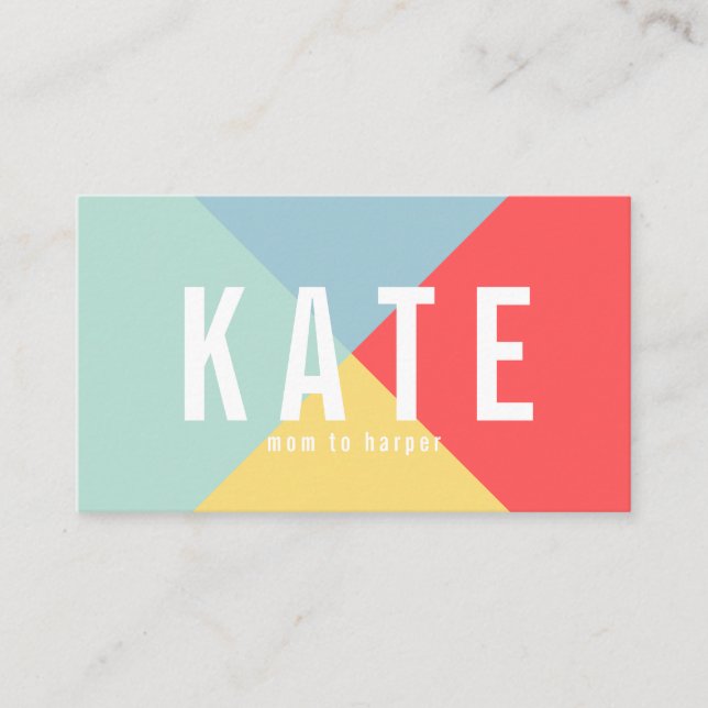 D'appel Lumineuse Couleurs gaies Carte maman (Devant)