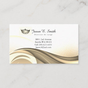 D'appel Miss America Gold Crown Ocean Wave Carte de visite