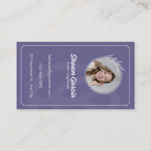 D'appel Organisateur d'événements carte de visite