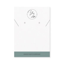 Sage simple | Carte d'affichage de bijoux de logo