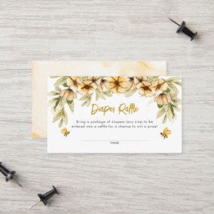 D'appel Sweet As Can Bee Baby Diaper Carte Raffle