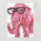 Dapper Animal | Pink Elephant In Eyeglasses
