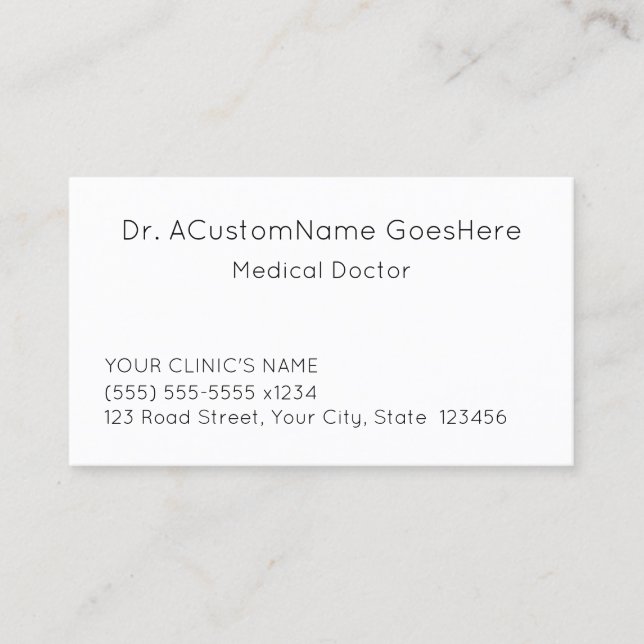 Dapper, Basic & Professional Business Card (Front)