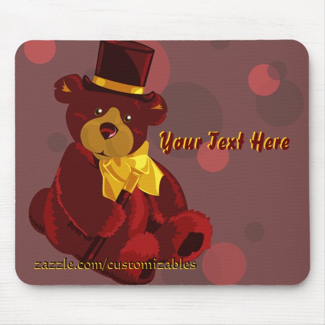 Dapper Bear Mousepad (Front)