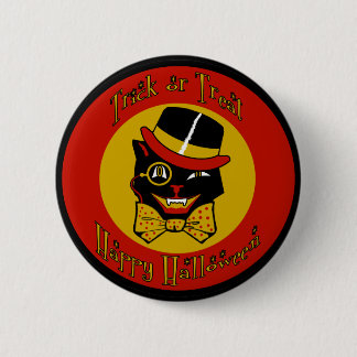 Dapper Cat 2 Inch Round Button