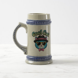 Dapper Cool Cat Beer Stein