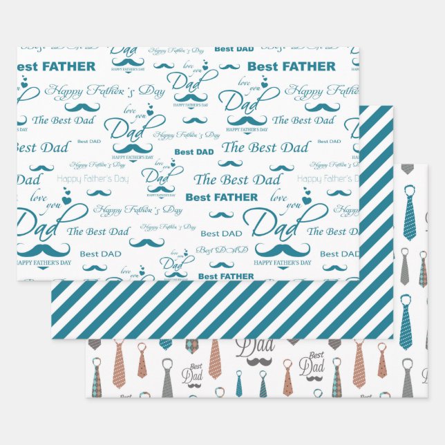 Dapper Dad Gift Wrap  (Set)