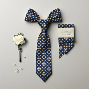 Dapper Daisies & Golden Dots Vintage Men's Tie