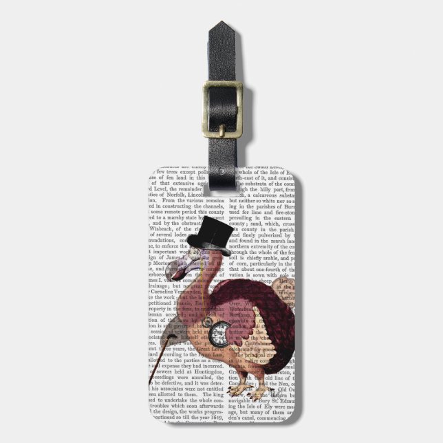 Dapper Dodo Luggage Tag (Front Vertical)