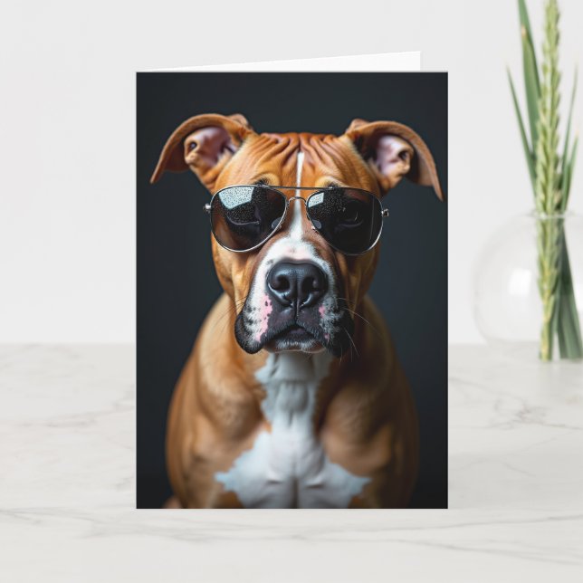 Dapper Dog Dad Day Card (Front)