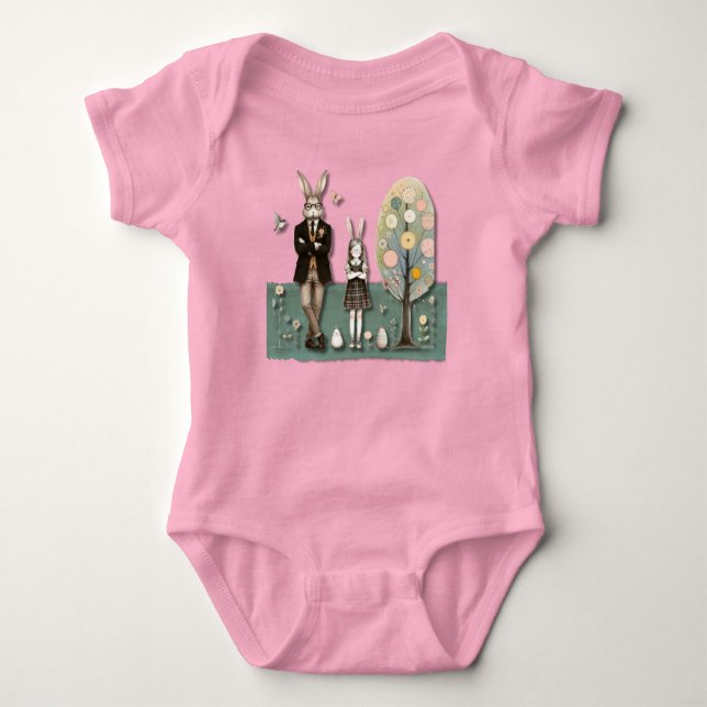 Dapper Easter Baby Body Suit Bodysuit (Front)