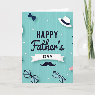 Dapper Fathers Day Icons Card