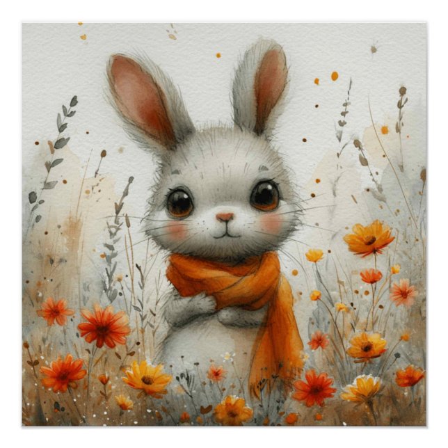 Dapper Hare: A Bit of Whimsy Bunny Poster (Front)