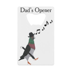 Dapper Pigeon Credit Card Bottle Opener