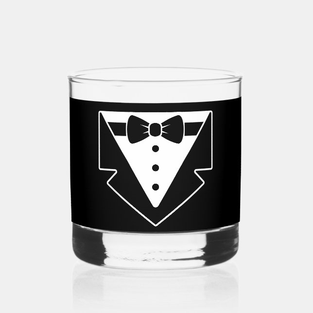Dapper Sips – Verre à cocktail Smoking (Recto)