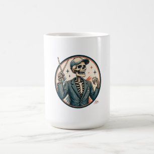 Dapper Skeleton Conductor Shirt Coffee Mug