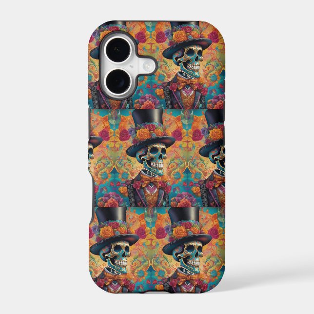 Dapper Skeleton Elegance: Day of the Dead (Back)