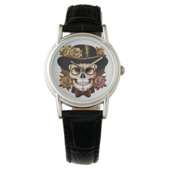Dapper Sugar Skull Watch (Front)