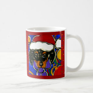 Dapple Doxie Christmas Coffee Mug