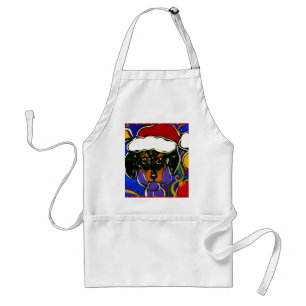 Dapple Doxie Christmas Standard Apron