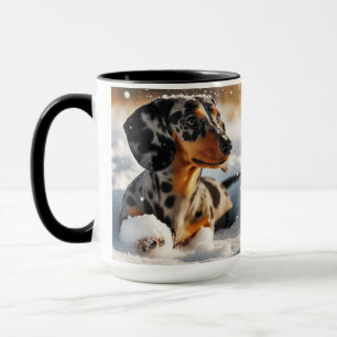 Dappshund Christmas Coffee Mug Cup