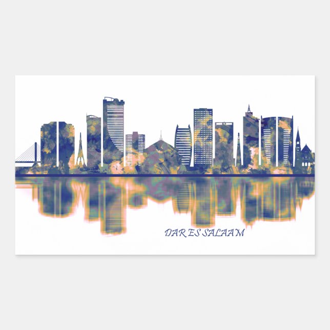 Dar es Salaam Skyline Sticker (Front)