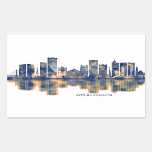 Dar es Salaam Skyline Sticker