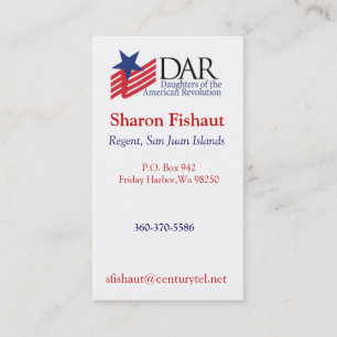 DAR for Mom 2 Business Card