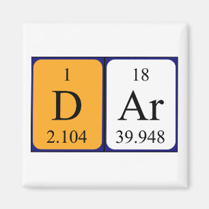 Dar periodic table name magnet