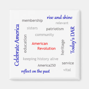 DAR Word Cloud Magnet