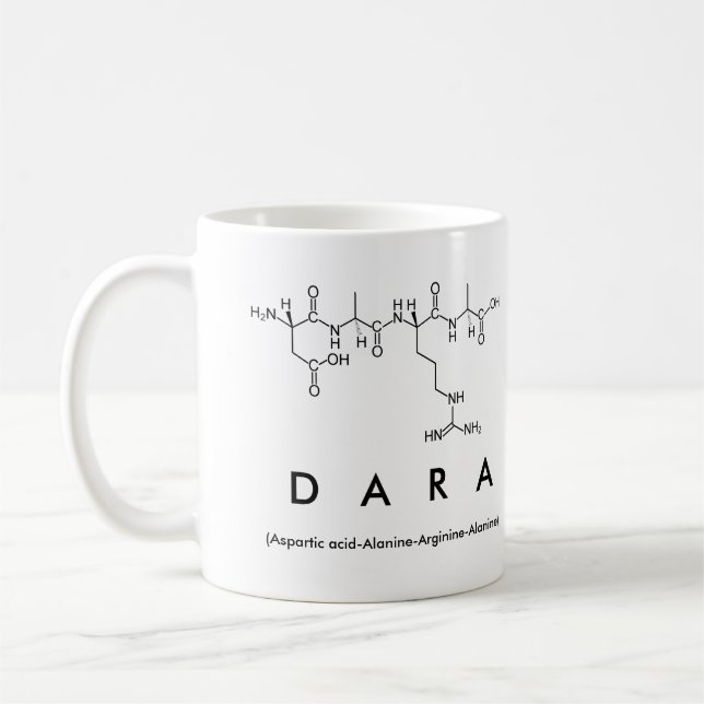 Dara peptide name mug (Left)